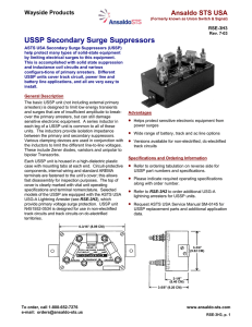 USSP Secondary Surge Suppressors