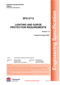 Lightning and Surge Protection Requirements