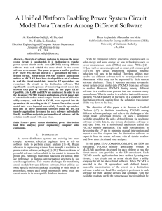 A Unified Platform Enabling Power System Circuit Model Data