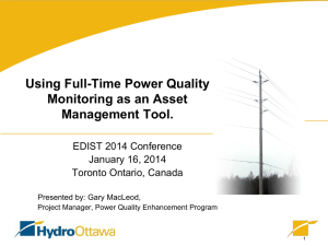 Using Full-time Power Monitoring as an Asset Management Tool