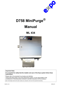 D758 Motor Purge Manual