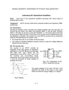 Operational Amplifiers - Department of Physics
