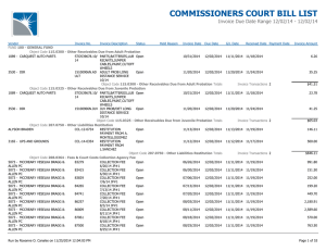 commissioners court bill list