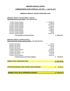 MMC Approved Expenses 04-25-2013