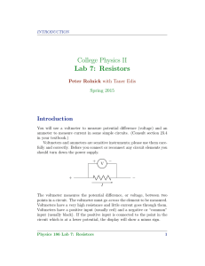 Lab 7: Resistors