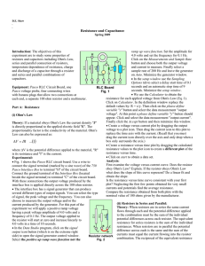 Resistors and Capacitors