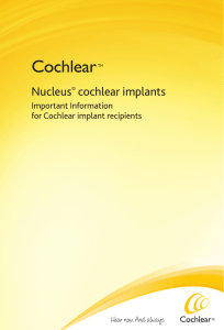 Nucleus® cochlear implants