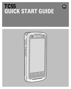 Motorola TC55 Quick Start Guide