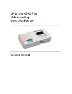 CP50 ECG Service Manual