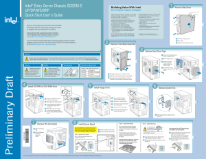 Intel® Entry Server Chassis SC5295