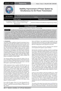 Stability Improvement of Power System by Simultaneous Ac–Dc