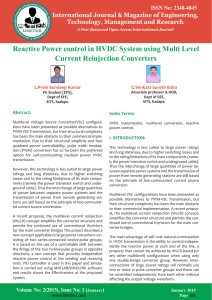 Reactive Power control in HVDC System using Multi