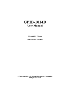 GPIB-1014D User Manual