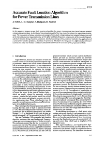 Accurate fault location algorithm for power transmission lines