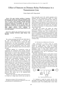 Effect of Statcom on Distance Relay Performance in a