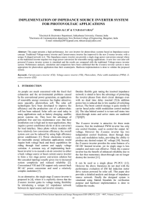 Implementation of Impedance Source Inverter System for Photovoltaic