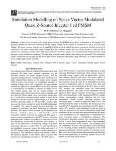 Simulation Modelling on Space Vector Modulated Quasi Z