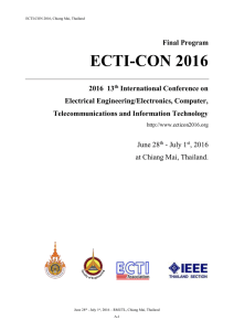 Technical Program Committee - ECTI