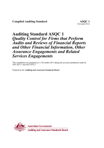 ASQC 1 - Auditing and Assurance Standards Board