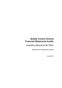 Quality Control Around Financial Statements Audits