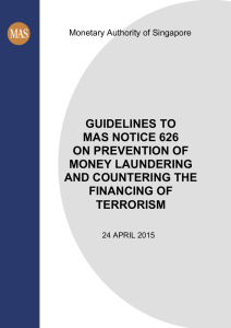 Guidelines to MAS Notice 626 – April 2015