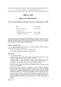 Medical Exposure - Legislation.gov.uk
