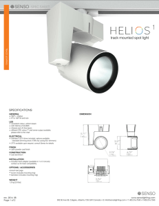 Spec Sheet - Senso Lighting