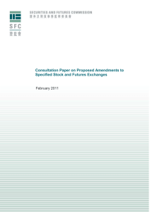 Consultation Paper on Proposed Amendments to Specified Stock