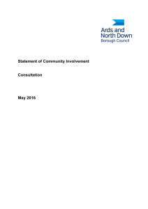 Statement of Community Involvement Consultation May 2016