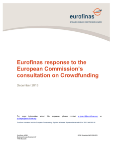 Eurofinas response to the European Commission`s consultation on
