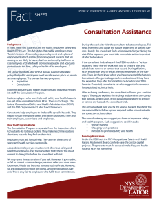 PESH Consultation Assistance Fact Sheet