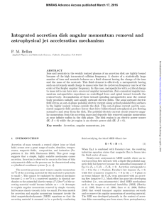 Integrated accretion disk angular momentum removal and