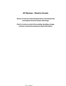 EIT Review – Electric Circuits
