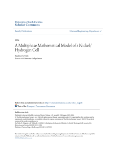 A Multiphase Mathematical Model of a Nickel/Hydrogen Cell