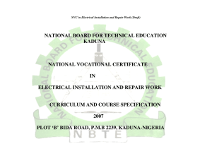 NVC in Electrical Installation and Repair Work