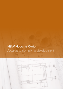 NSW Housing Code A guide to complying