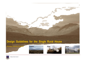 Design Guidelines For The Single Rural House