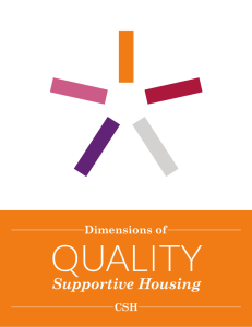 Dimensions of Quality Supportive Housing