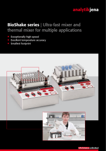 BioShake series - Analytik Jena AG