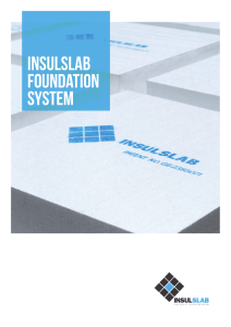 Insulslab Foundation System Brochure 2015