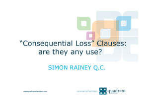 “Consequential Loss” Clauses: are they any use?