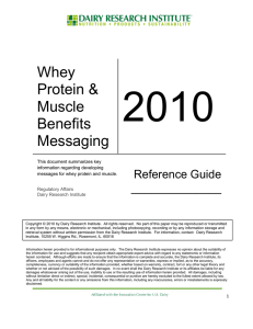 Whey Protein Muscle Benefits