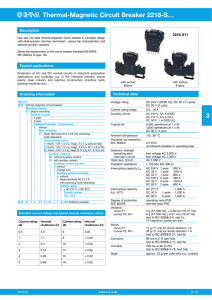 Thermal-Magnetic Circuit Breaker 2216