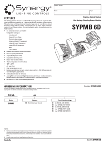 sypmb 6d - Acuity Brands