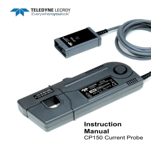 CP150 Current Probe Instruction Manual Rev A