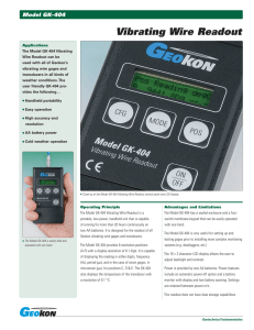 Vibrating Wire Readout