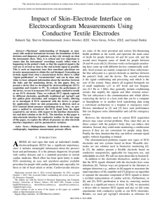 Impact of Skin–Electrode Interface on Electrocardiogram