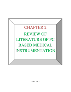 chapter 2 review of literature of pc based medical instrumentation