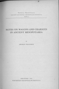 ON WAGONS AND CHARIOTS IN ANCIENT MESOPOTAMIA