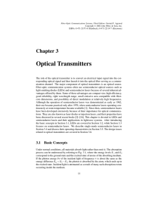 Chapter 3 Optical Transmitters